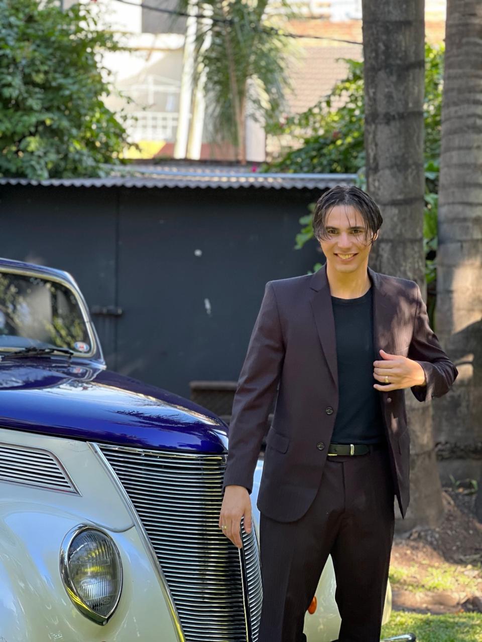 Blazer berenjena para hombre