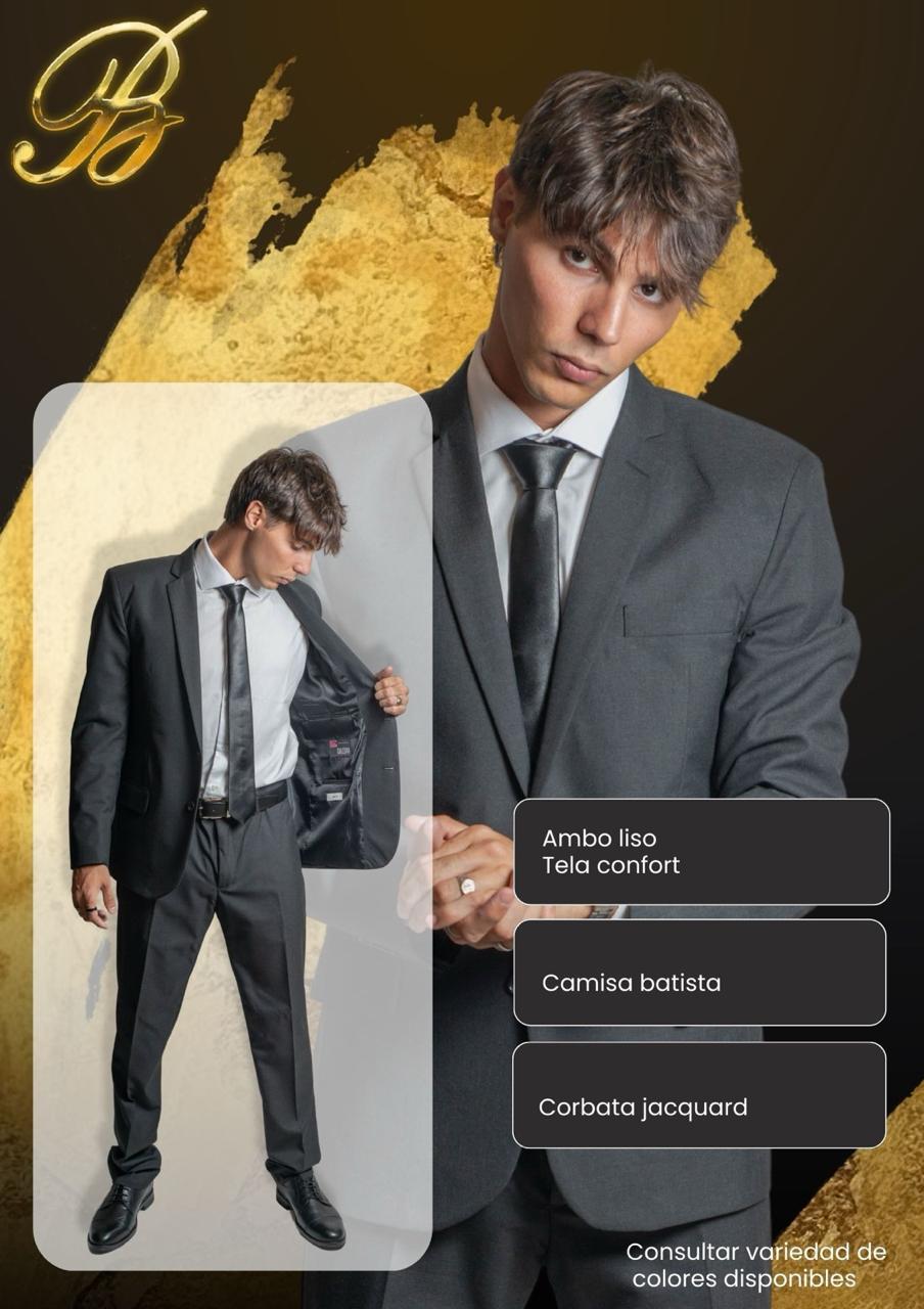 Ambo liso tela confort gris